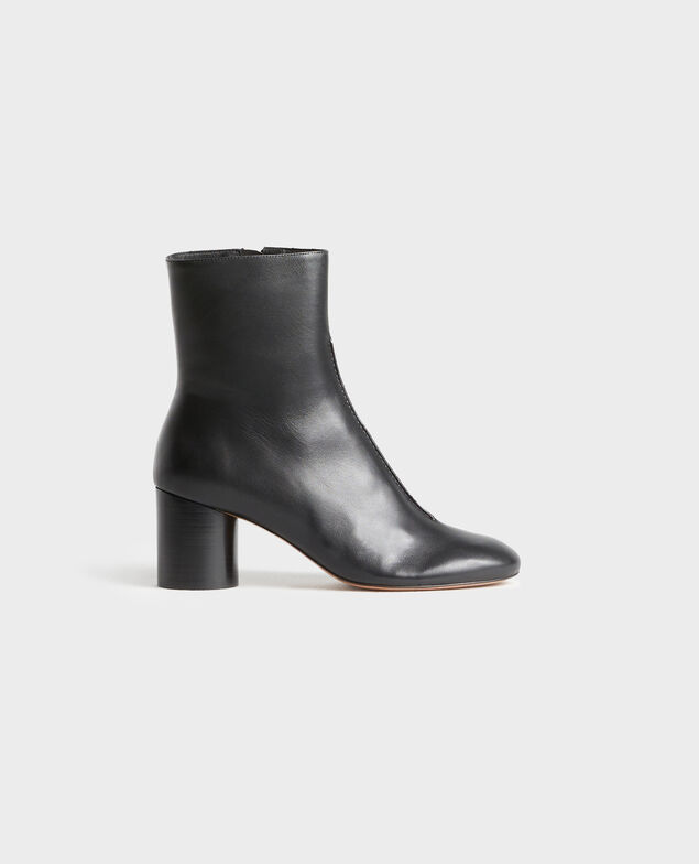 Lederboots mit Absatz