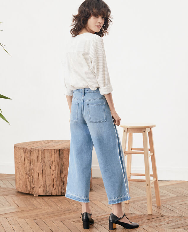 Cropped-Jeans Vintage wash