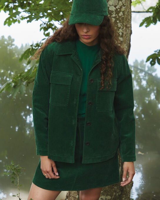 Cordjacke A554 GREEN