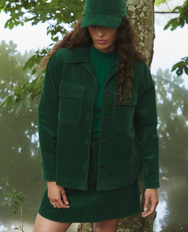 Cordjacke A554 green 3wja022c02