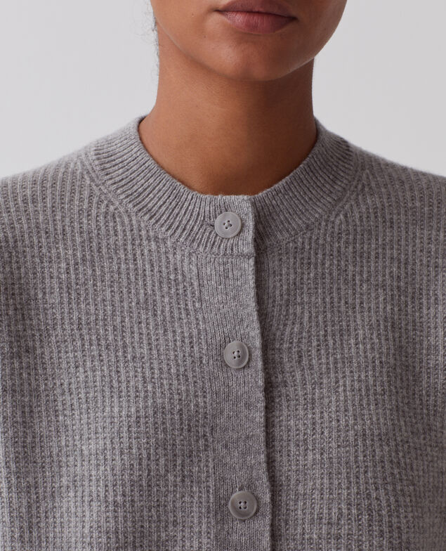 Cardigan aus Wolle U060 gray