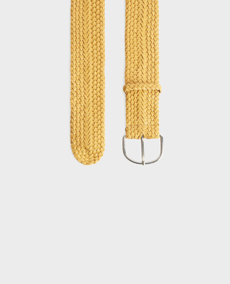 Breiter Ledergürtel 0460 ochre yellow 3sbe070