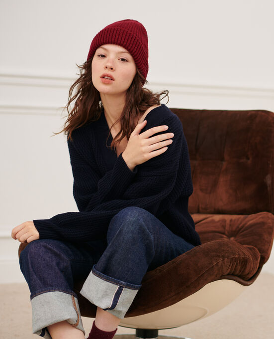 Cardigan aus Schurwolle 8846 69 NAVY