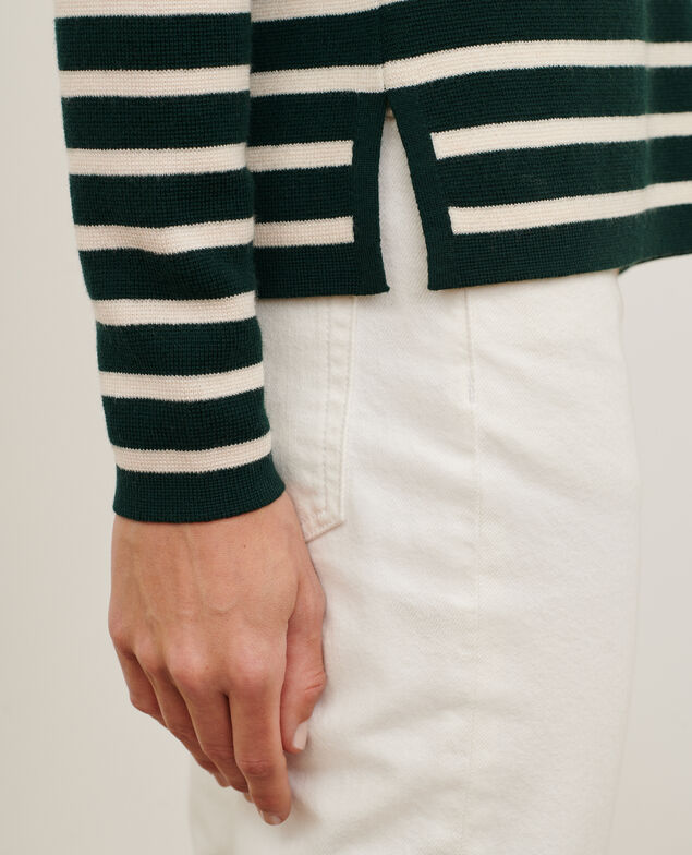 MADDY - Pullover aus Merinowolle im Marinelook 8872 58 darkgreen stripe
