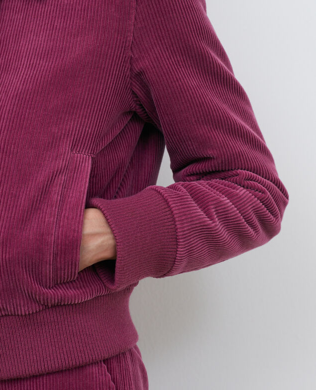 Cordblouson mit Reißverschluss Damson