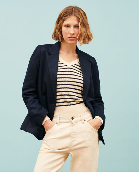 Blazer aus Mischleinen 4277 night_sky 3sja129f02