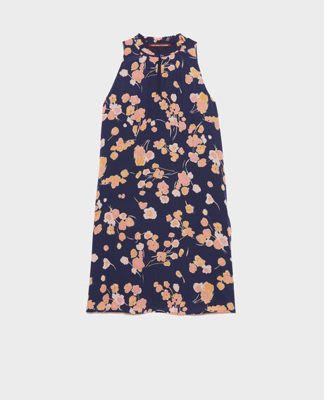 Seidenkleid Print navy 2sdr447s01