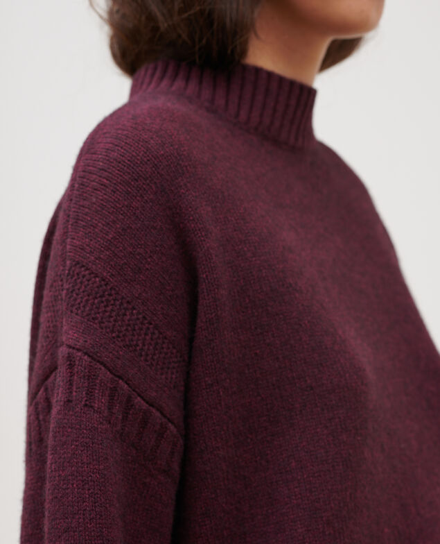Pullover mit Rundhalsausschnitt aus Merinowolle