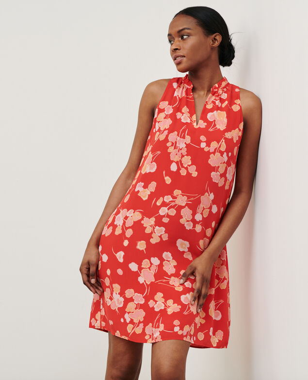 Seidenkleid 7300 print red
