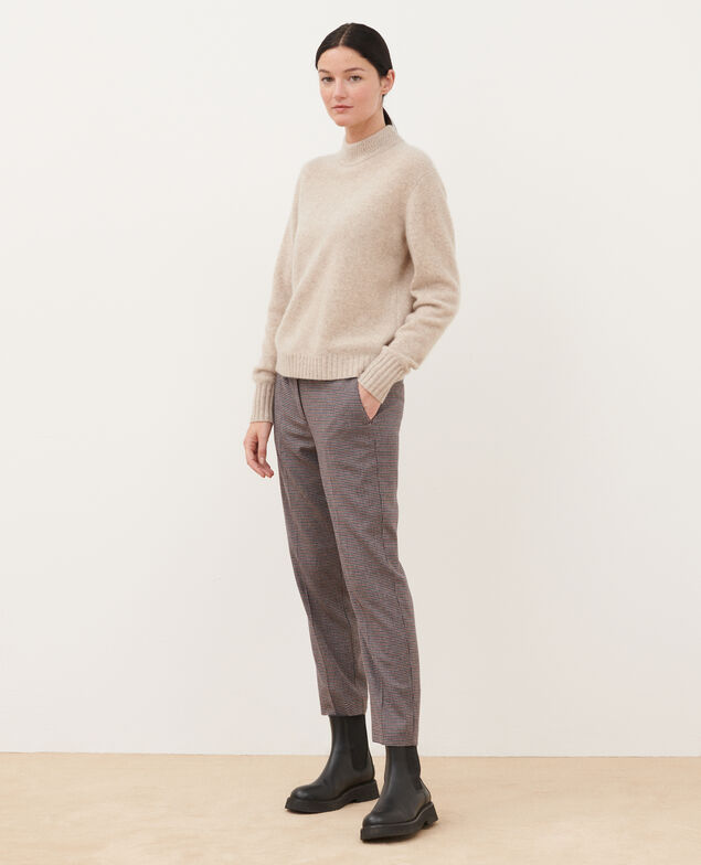 Pullover mit hohem Kragen aus Kaschmir