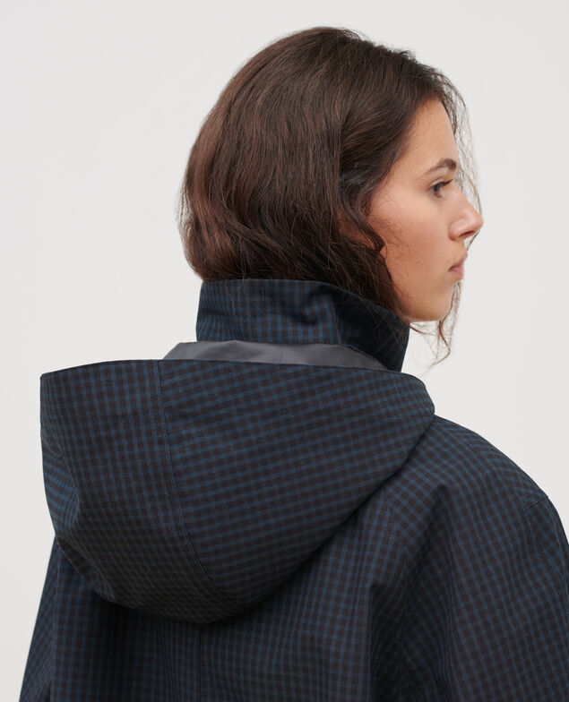 Regenmantel 8863 59 darkgreen check