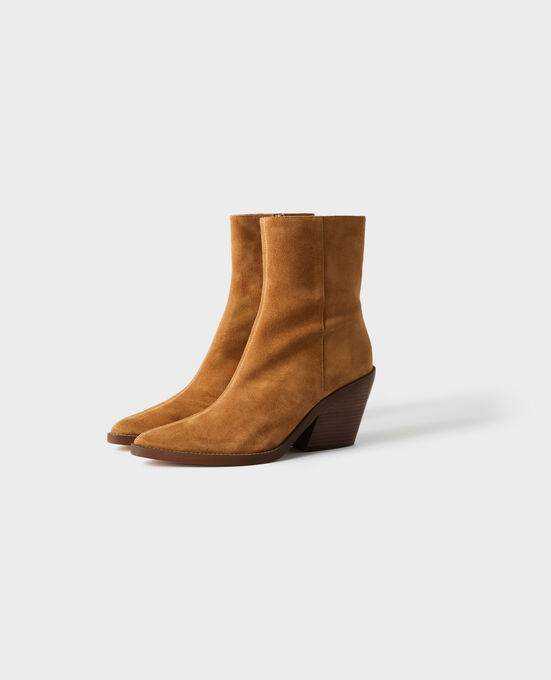 Cowboystiefel aus Veloursleder 4024 CAMEL
