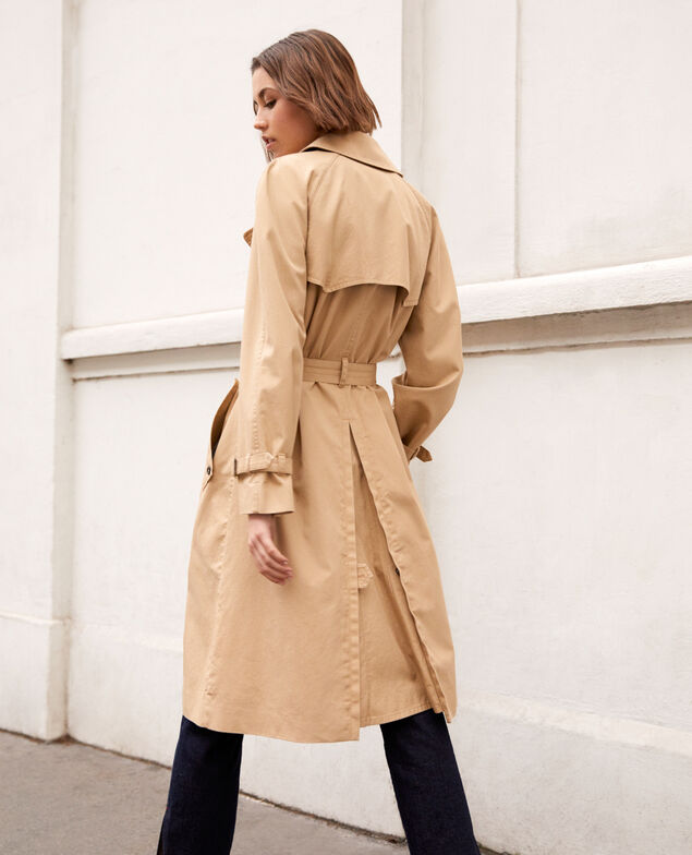 Zeitloser Trenchcoat Safari beige