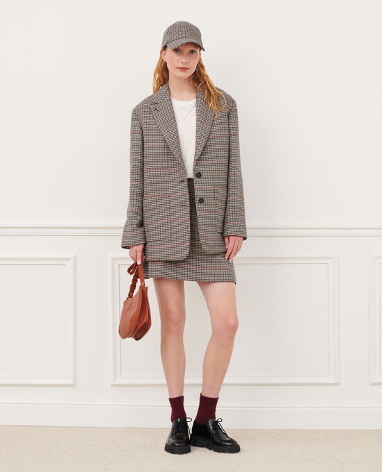 Karierte maskuline Jacke 8864 03 GRAY CHECK