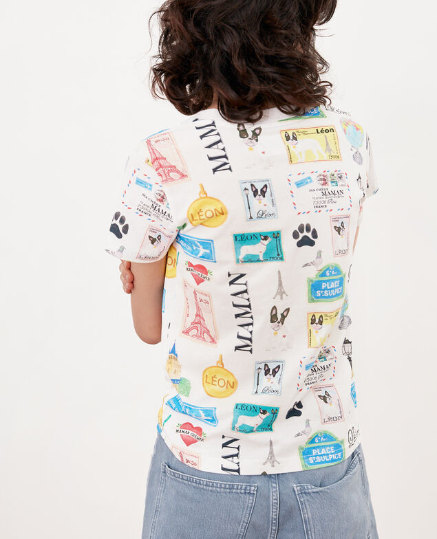 T-Shirt Léon und Paris Off white
