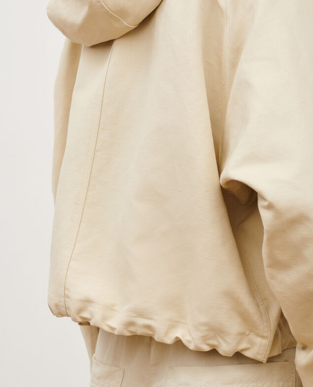 Blouson aus Mischleinen