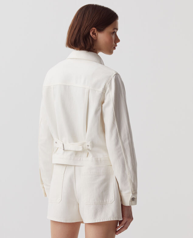 Kurze Workwear Jacke H003 white