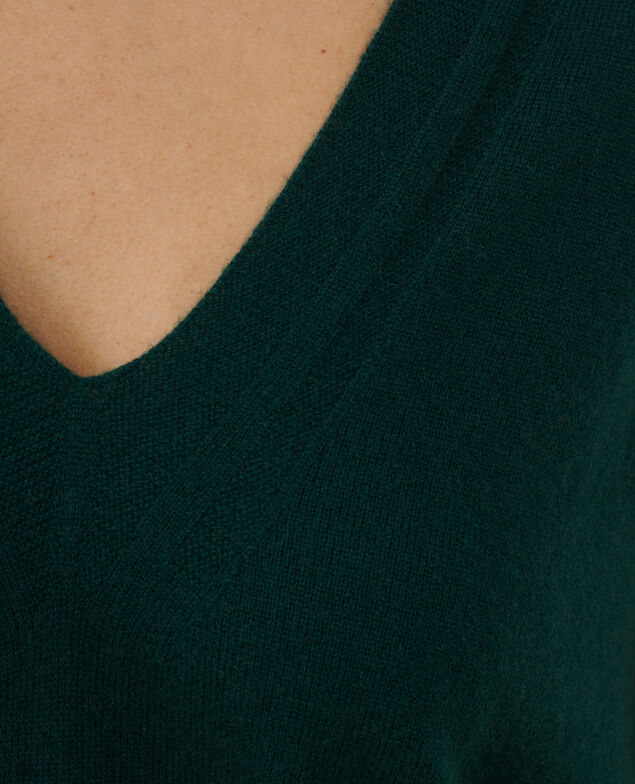 Pullover mit V-Ausschnitt aus Kaschmir