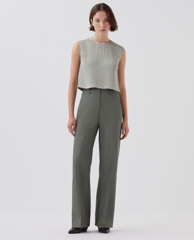 BLANDINE - Gerade Hose J560 basil dark green
