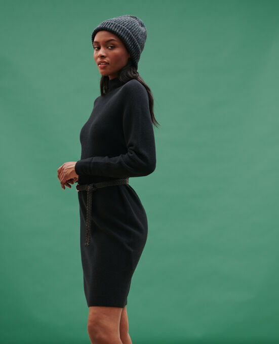 Kleid aus 3D-Kaschmir 4216 BLACK_BEAUTY