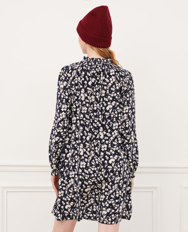 AGLAE - Fließendes gemustertes Kleid 8841 69 navy 2wdr229v10