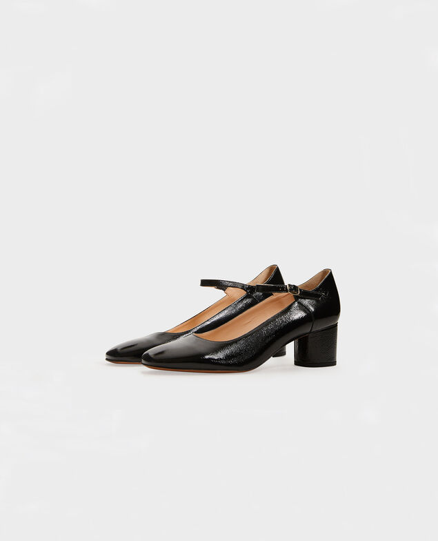 Babies aus Lackleder und runder Ferse  Black beauty