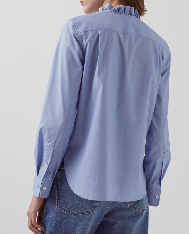 Bluse aus Baumwoll-Popelin