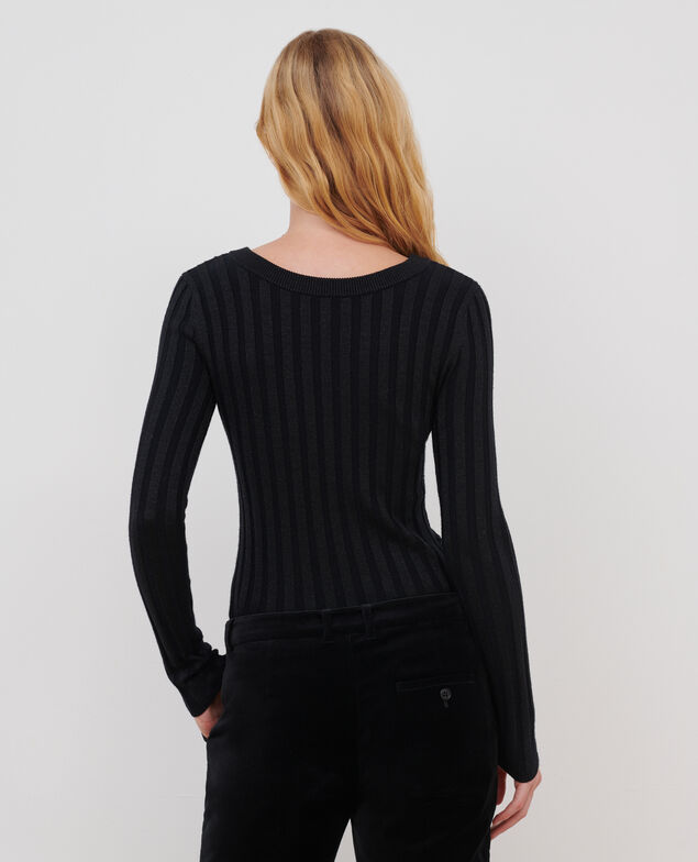 Pullover aus Mischwolle mit Rundhalsausschnitt