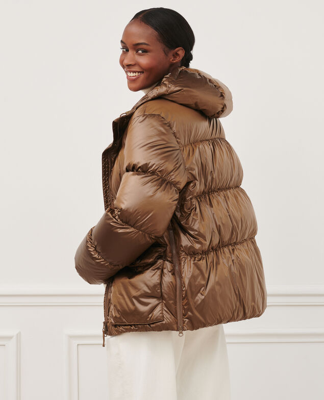 MARGOTTE - Kurze Daunenjacke 8804 34 brown