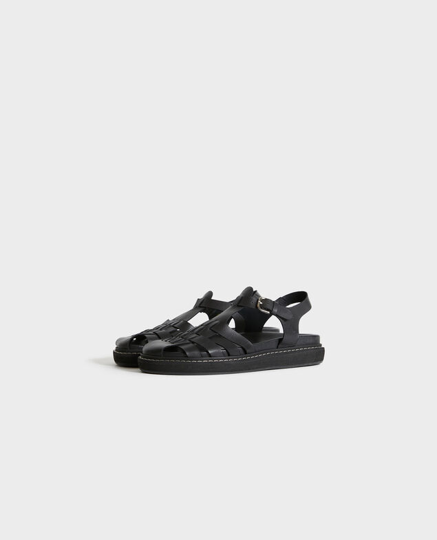 Ledersandalen 09 black