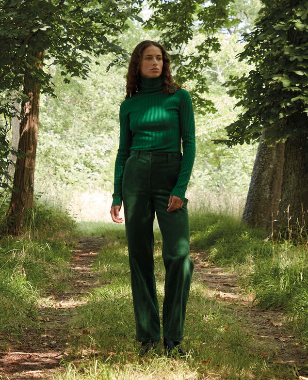 BLANDINE - Gerade Hose aus Cord