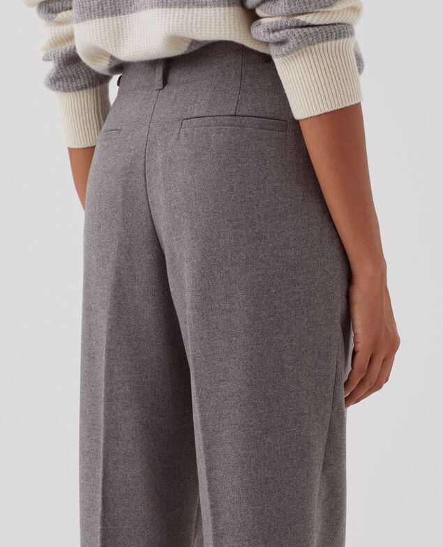 Gerade Hose aus Wolle U060 gray