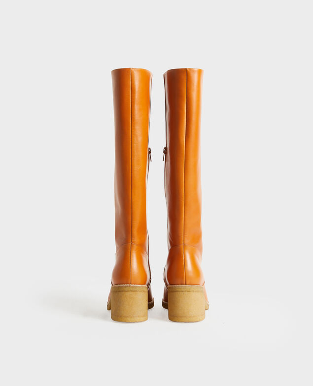Lederstiefel mit Kreppsohle 4249 camel Payenne
