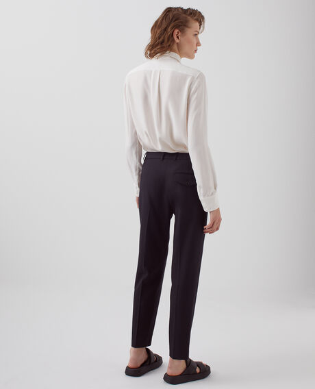 SIBYLLE - BLUSE AUS SEIDE Optical white Loriges