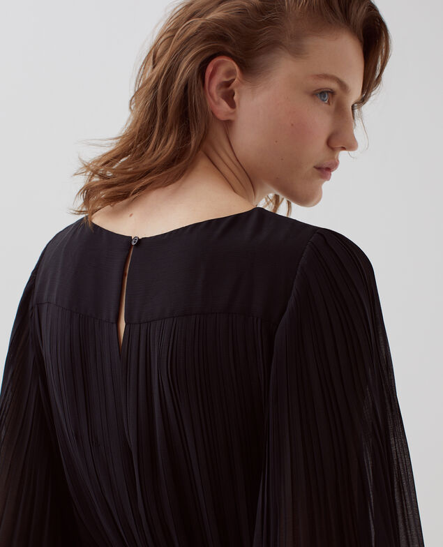 Fließender Plissee-Jumpsuit H091 black beauty