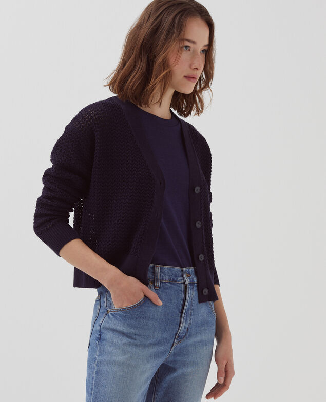 Langärmliger Cardigan H694 baritone blue
