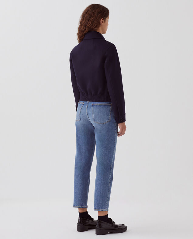 Kurzer Blouson aus Mischwolle