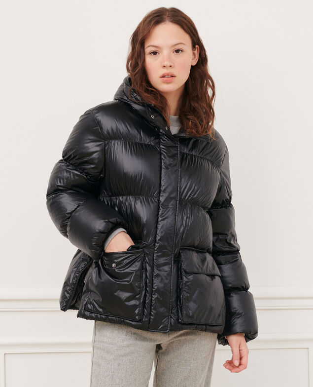 MARGOTTE - Kurze Daunenjacke 4216 black_beauty 2wja025n04