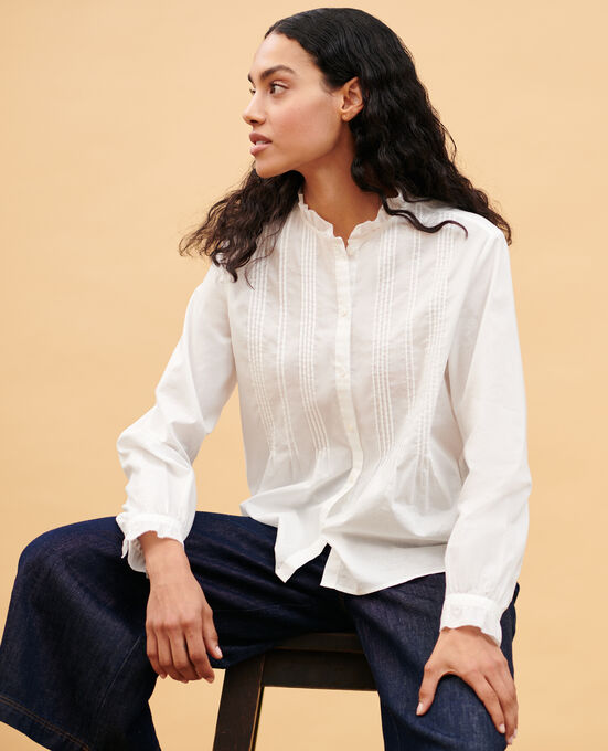 Bluse aus Baumwolle 4224 GARDENIA