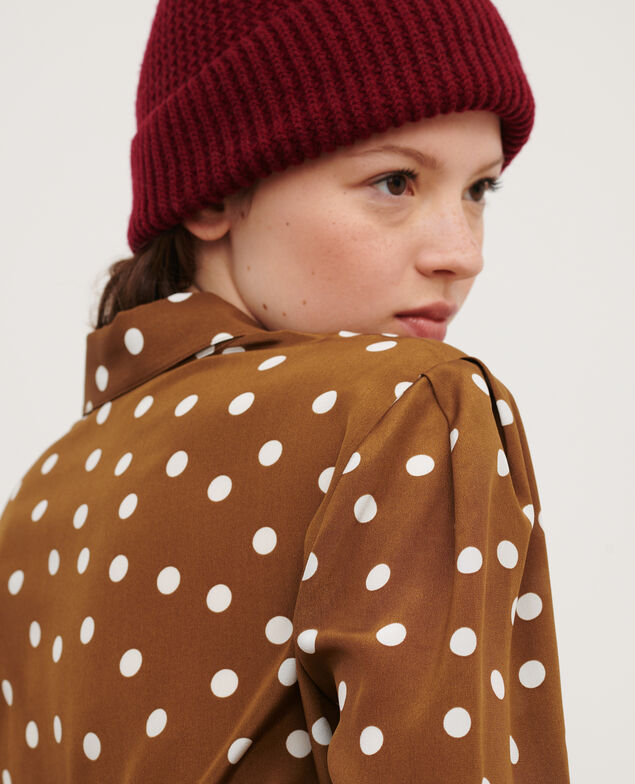 SIBYLLE - BLUSE AUS SEIDE 8856 24 brown dots