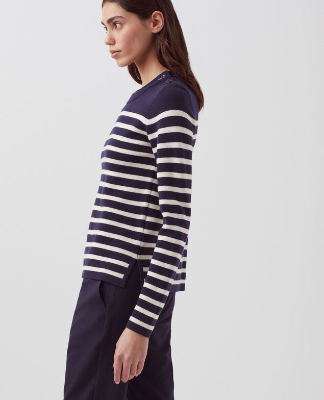 MADDY - Pullover aus Merinowolle im Marinelook 8875 69 navy stripes