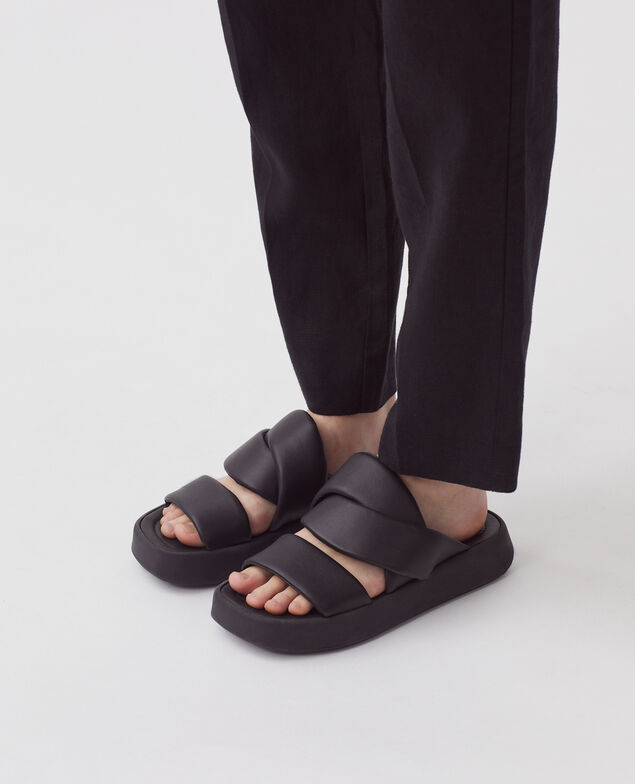 Ledersandalen H096 black