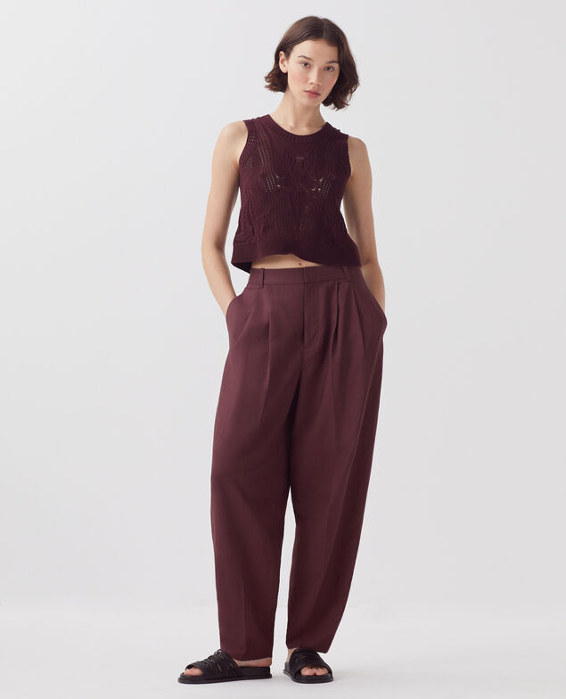 Faltenhose J380 decadent chocolate
