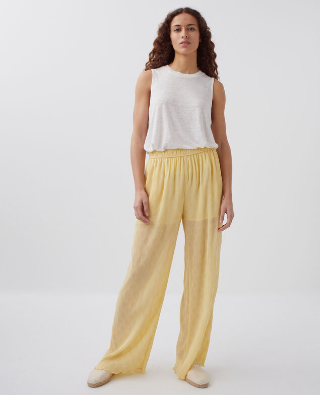 Weite fließende Hose H400 straw yellow