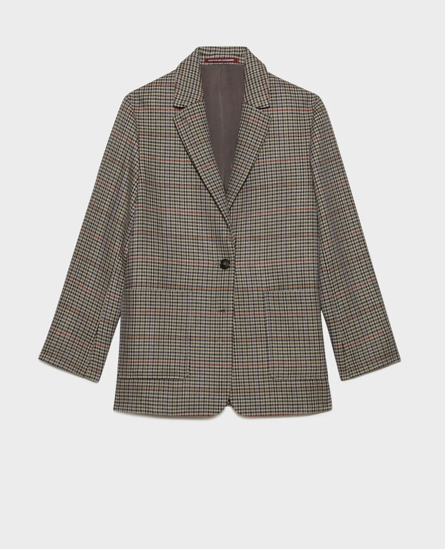 Karierte maskuline Jacke 8864 03 gray check