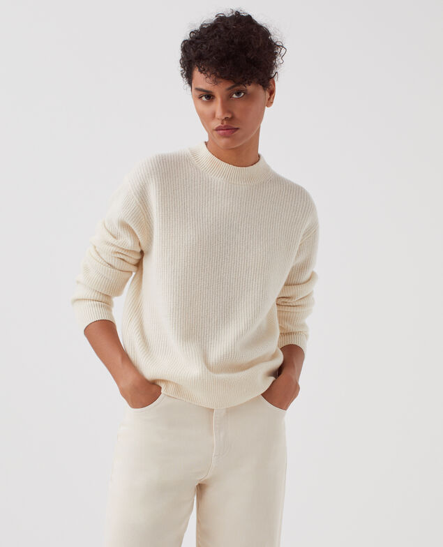 - Pullover aus Wolle U010 off white