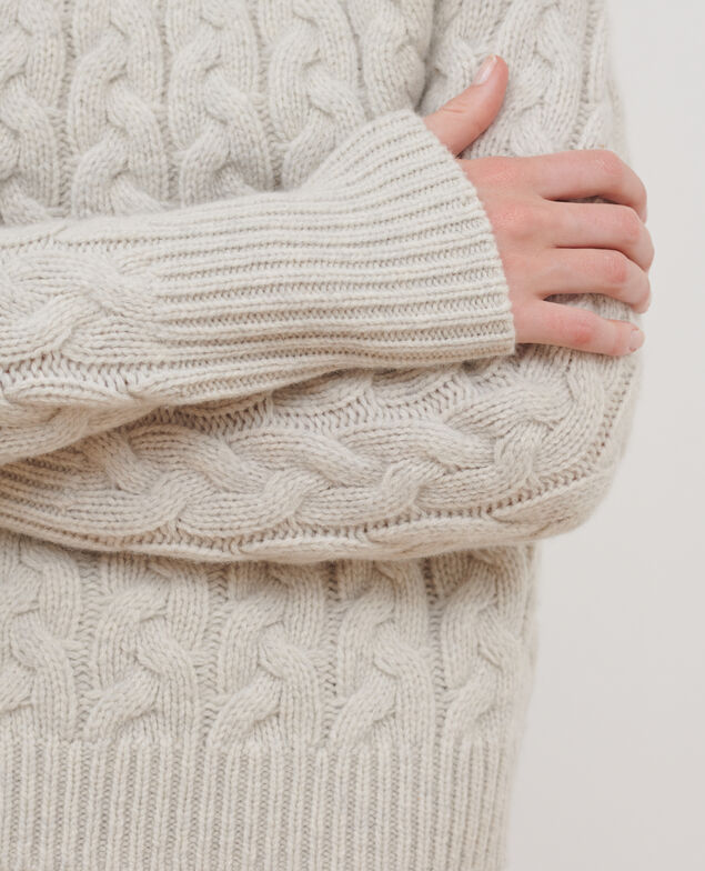 Pullover mit Rundhalsausschnitt aus Merinowolle