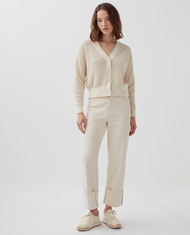 Langärmliger Cardigan H304 albore