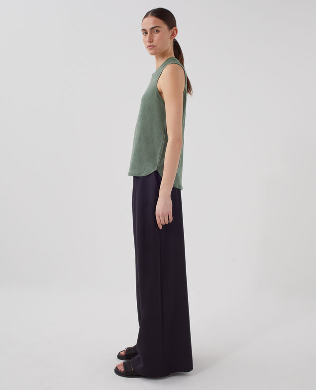 MARCELLE - Top aus Leinen U570 olive