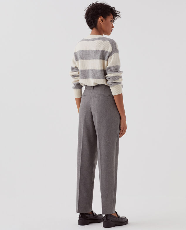 Gerade Hose aus Wolle U060 gray